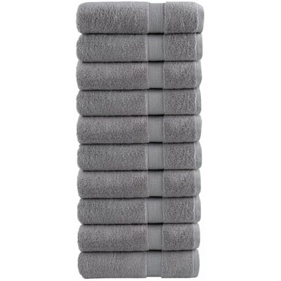 Premium Shower Towels solund 10pcs Grey 70x140cm 600gsm Vidaxl Premium Shower Towels solund 10pcs Grey 70x140cm 600gsm Vidaxl