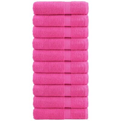 Premium Hand Towels solund 10 pcs Pink 50x100 cm 600 gsm Vidaxl Premium Hand Towels solund 10 pcs Pink 50x100 cm 600 gsm Vidaxl