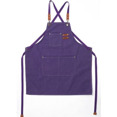 MCBOSON (Purple) Men's Kitchen Apron Canvas Aprons with 3 Pockets Waterproof and Adjustable Apron for Barbecue, Restaurant, Garden, Carpenter,78 x 68cm MCBOSON (Purple) Men's Kitchen Apron Canvas Aprons with 3 Pockets Waterproof and Adjustable Apron for Barbecue, Restaurant, Garden, Carpenter,78 x 68cm