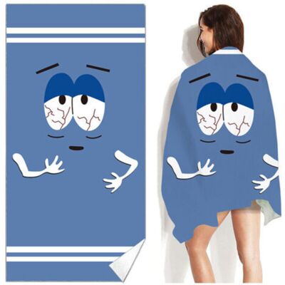 MCBOSON Reversible microfiber beach towel 160x80cm (big blue eyes), quick-drying beach towel, lightweight and portable travel towel MCBOSON Reversible microfiber beach towel 160x80cm (big blue eyes), quick-drying beach towel, lightweight and portable travel towel