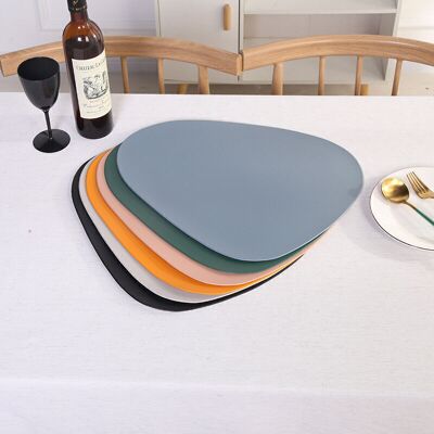 TEHTUY Round Set of 6 Non-Slip Washable PVC Placemats, Heat Resistant Placemats for Dining Table TEHTUY Round Set of 6 Non-Slip Washable PVC Placemats, Heat Resistant Placemats for Dining Table