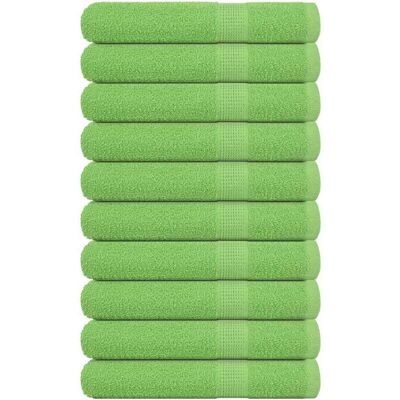Sauna Towels 10 pcs Apple Green 80x200 cm 360 gsm 100% Cotton Vidaxl Sauna Towels 10 pcs Apple Green 80x200 cm 360 gsm 100% Cotton Vidaxl
