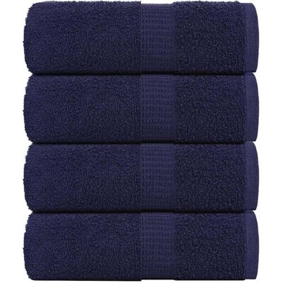 Guest Towels 4 pcs Navy Blue 30x50 cm 360 gsm 100% Cotton Vidaxl Guest Towels 4 pcs Navy Blue 30x50 cm 360 gsm 100% Cotton Vidaxl