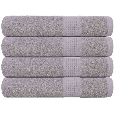 Towels 4 pcs Grey 100x200 cm 360 gsm 100% Cotton Vidaxl Towels 4 pcs Grey 100x200 cm 360 gsm 100% Cotton Vidaxl