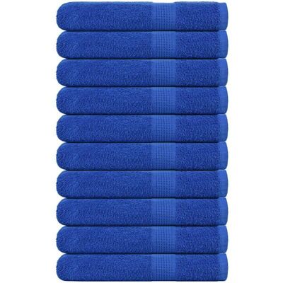 Towels 10 pcs Blue 100x200 cm 360 gsm 100% Cotton Vidaxl Towels 10 pcs Blue 100x200 cm 360 gsm 100% Cotton Vidaxl