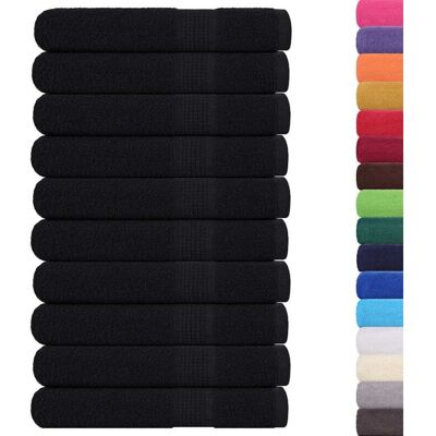 Sauna Towels 10 pcs Black 80x200 cm 360 gsm 100% Cotton Vidaxl Sauna Towels 10 pcs Black 80x200 cm 360 gsm 100% Cotton Vidaxl