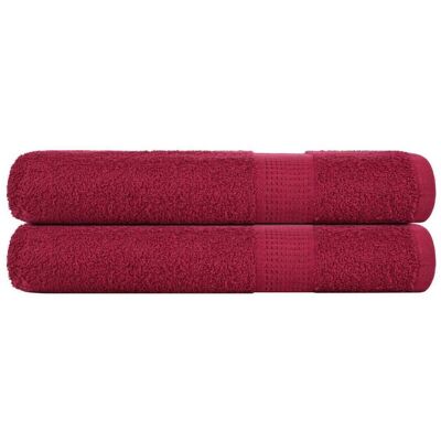 Sauna Towels 2 pcs Bordeaux 80x200 cm 360 gsm 100% Cotton Vidaxl Sauna Towels 2 pcs Bordeaux 80x200 cm 360 gsm 100% Cotton Vidaxl