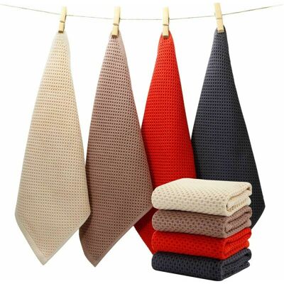LUCKY-88 Set of cotton kitchen towels for cleaning and drying dishes - 33 x 33 cm LUCKY-88 Set of cotton kitchen towels for cleaning and drying dishes - 33 x 33 cm