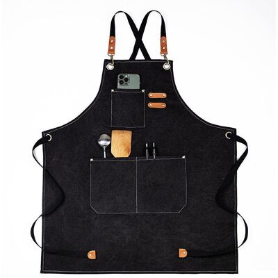 Odipie - Waterproof kitchen apron, adjustable apron with pockets, suitable for home kitchen, restaurant, garden, barbecue, school, cafe, chef, baker, Odipie - Waterproof kitchen apron, adjustable apron with pockets, suitable for home kitchen, restaurant, garden, barbecue, school, cafe, chef, baker,