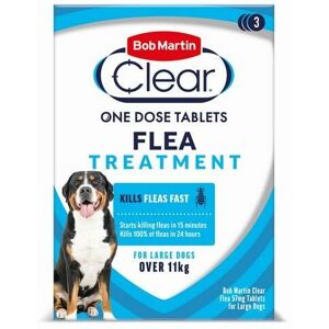 Bob Martin - bm Clear Flea Tablets for Large Dogs over 11kg (3Tabs) PK6 - 2107