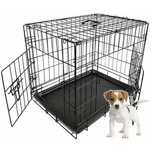 Foxhunter - Pet Cage 24 inch Black