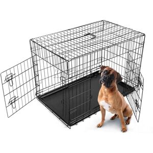 Foxhunter - Pet Cage 42 inch Black
