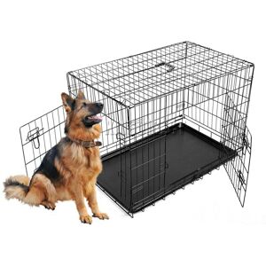 Foxhunter - Pet Cage 48 inch Black