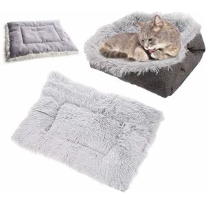 Groofoo - 2 in 1 Folding Bed Cushion Suitable for Cats, Dogs and Other Pets 61 x 51cm The Ultra Comfort Cozy Nest for Your Cat Dogs Gray