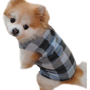 Pesce - 4 Pet fleece clothes Classic plaid warm flannel pet clothes xxl