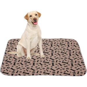 AOUGO 4-Piece Trainer Mat for Dogs and Puppy Training Mats for Dogs Cleanliness Mats for Animals - Washable Reusable Absorbent Leak-Proof Non-Slip - Khaki