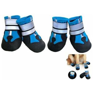 Neige - 4-piece waterproof dog shoes with safety reflective stripe..