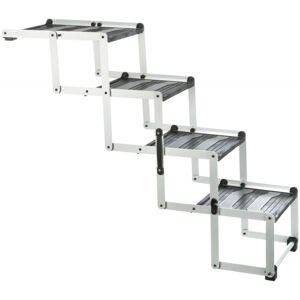 Trixie - Folding Pet Steps 4-step 160x70 cm Aluminium Silver