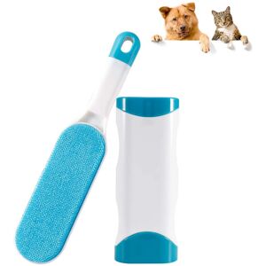 Langray - Anti-Hair Pet Brush - Reusable Magic Cleaning Brush for Removing Pet Hair with Self-Cleaning Remove Dog Cat Hair (Blue)