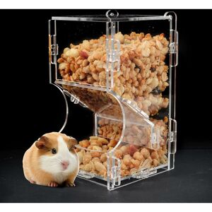 Héloise - Automatic Hamster Feeder Acrylic Hamster Feeder, Dispenser Suitable for Feeding Hamsters, Guinea Pigs, Mini Hedgehogs and Other Small