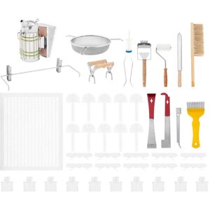 WIESENFIELD Beekeeping Starter Kit - 37 pcs - Smoker - Hive Chisel - Frame Holder - Honey Knife - Insect Traps Bee hive starter kit Beginner beekeeping kit