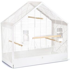 BERKFIELD HOME Beeztees Birdcage Yara White 71x35x70 cm Metal