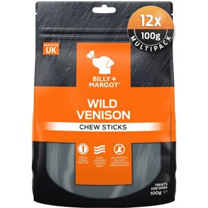 BILLY + MARGOT Billy+margot - Billy And Margot Venison Chew Stick 100g PK12 - 713125