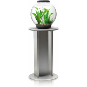 Baby Biorb 15L Aquarium in Black with mcr led Lighting and Silver Stand