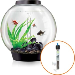 Classic 60L Aquarium in Black with Standard led Lighting and Heater Pack - Biorb