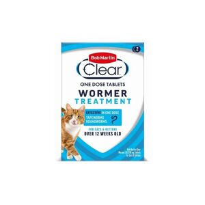 Bob Martin - bm Clear Wormer Tablets For Cats (2 Tabs) PK6 - 20975