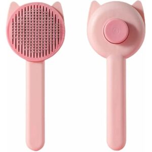 Héloise - Brush Dogs Cats,Dog Brush,Cat Brush,Hair Removal Brush for Long and Short Haired Pets,Clean Pet Hair with One Click,Massage Comb(Pink)