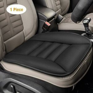 HOOPZI Car Seat Cushion, Car Seat Cushion Seat Cover, Memory Foam Chair Protection Comfortable Non-slip Mat Pad Car Seat Cover, for Auto Home Office - Black