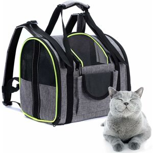 Héloise - Carrier Bag, Breathable Foldable Dog Carrier, Collapsible Dog Crate with Removable Plush Mattress, for Cat Kitten Puppy Rabbit and Other