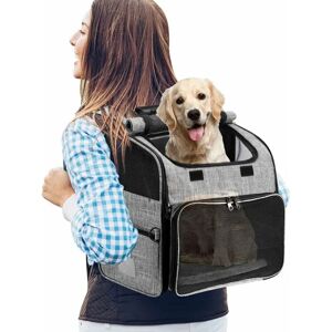 HÉLOISE Cat Carrier Bag, Portable Pet Carrier Bag with Breathable Foldable Versatile Travel Bag Ideal for 3-10kg Pets