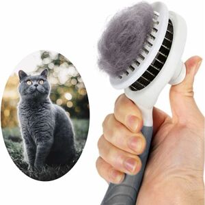 Héloise - Dog Brush Cats, Grooming Brushes for Cats and Dogs Self-Cleaning Shedding Brush for Cat Dog One-Click Removal of Dead Hair and Undercoat