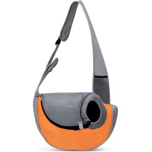 Héloise - Cat Dog Carrier Bag Portable Pet Bags Breathable Shoulder Bag Travel Hiking Camping for Small Cat Small Dog Orange