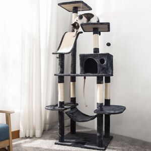 QHJ Cat Kitten Tree Cat Climbing Scratching Post Cat Scratcher Activity Centre 170cm