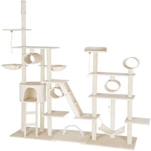 Tectake - Cat tree scratching post Snooky - cat scratching post, cat tower, scratching post - beige - beige