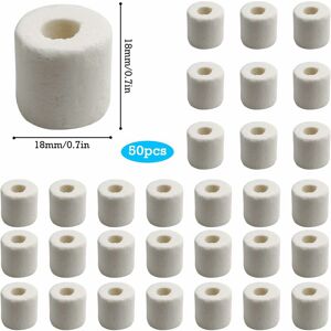 Tinor - Ceramic Beads Natural Effective Ceramic Beads Water Filtration for All Types of Aquariums and Ponds Stabilize Water pH (50pcs,White)