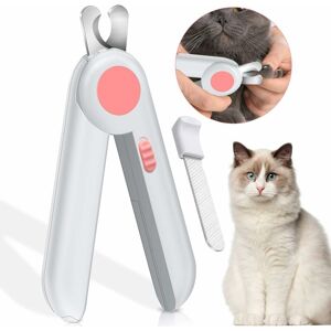 Langray - Dog Clippers, Nail Clippers for Medium and Large Dogs Care, Safe Grooming by Spacer, Safety Guard, Pet Accessory (Pink)