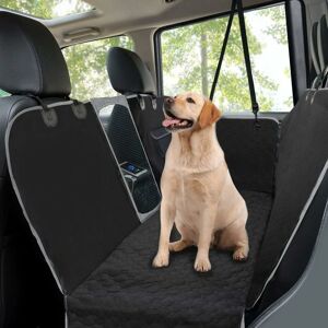 Rhafayre - Dog Car Seat Covers, Dog in Car Tansport Back Seat Protector Cover with Viewing Window, Waterproof Bench Cover for Cars and SUVs, 145 x