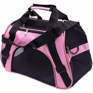 AlwaysH Dog Carrier Bag Cat Car Carrier Bag Pet Carrier 52 x 27 x 32 Centimeters (Pink)