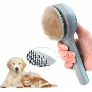 HÉLOISE Dog Cat Brush, Grooming Brush Cat Brush Cat Brush Short Long Hair Self-Cleaning for Eliminating Grooming Brushes for Dogs