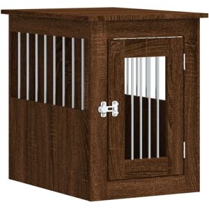 Dog Crate Furniture Brown Oak 45x62x59 cm Engineered Wood vidaXL - Brown