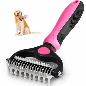 HÉLOISE Dog Hair Brush Cat Brush, Dog Dematting Rakes, Grooming Brush Remove Hair, Grooming Comb for Undercoat Eliminates Undercoat, Detangling Rake for