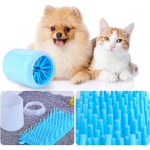 Héloise - Dog Paw Cleaner,Portable Dog Paw Scrubber,Pet Paw Cleaner,Silicone Pet Cleaning Brush Cup with Towel for Dogs,Cats(11.28.26.3cm)