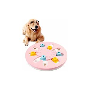 Rose - Dog Puzzle Slow Feeder Toy for Dogs, Puppy Treat Dispenser Feeder Toy, Interactive