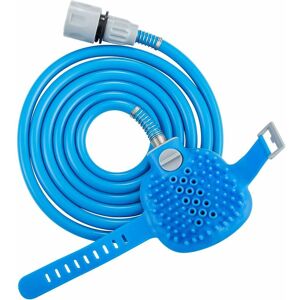 Groofoo - Dog Shower Sprayer Dog Bath Tool Adjustable Hand Held Brush and Wipes 2 in 1-2.5M