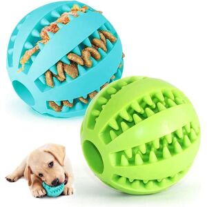 AOUGO Dog Toy Balls,Dog Rubber Chew Ball Clean Teeth Non-Toxic Bite Resistant Toy,Interactive iq Puzzle Training Toy Ball for Small Medium Dog