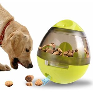 Groofoo - Dog toy, dog and cat kibble dispenser, animal food ball, easy to clean (green)